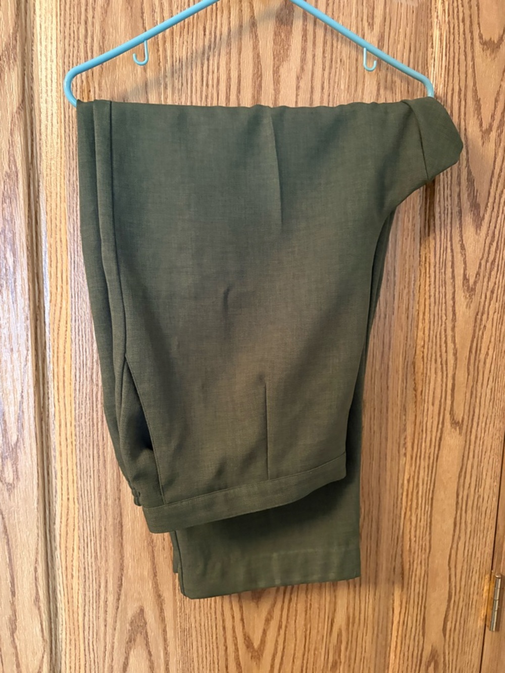 Alfred Dunner Olive Green Straight Leg Pants